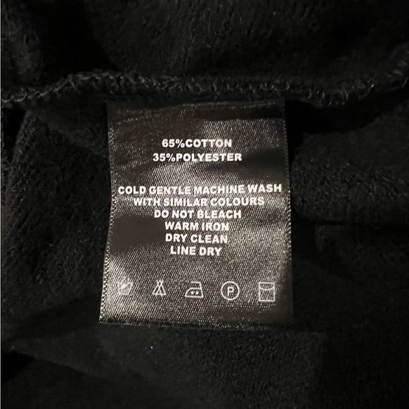 NWT MANIERE DE VOIR Black Hooded Sweater Sweatshirt Hoodie Patches Women’s Sz 8 - Picture 8 of 10